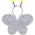 ZESTAW MOTYLEK SZARY MELANŻ 2el