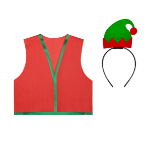 ZESTAW ELF CZERWONY 134-140 3el