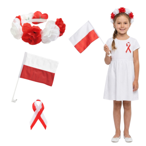 ZESTAW NARODOWY BIAŁO-CZERWONY 3el