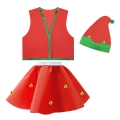ZESTAW ELF CZERWONY 98-110 3el