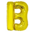 BALON LITERA B ZŁOTY 34'' 86cm