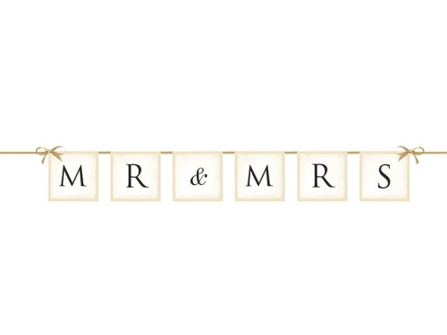 BANER MR &amp; MRS 77cm