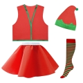 ZESTAW ELF CZERWONY 98-110 4el