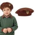 BERET SOWA POLAR BRĄZOWY