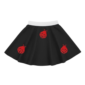 SPÓDNICZKA BIEDRONKI FRONT PONGEE CZARNA XL