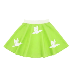 SPÓDNICZKA BOCIAN FRONT PONGEE JASNOZIELONA XL
