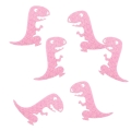 SPÓDNICZKA DINOZAURY FRONT PONGEE ECRU-RÓŻOWA XL