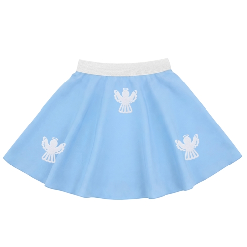 SPÓDNICZKA ANIOŁEK PONGEE BŁĘKITNA S