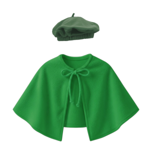 ZESTAW PELERYNA I BERET CIEMNOZIELONY L/XL 2el