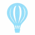 ZESTAW MAXI FRONTÓW BALON KOSZOWY FILCOWY BŁĘKITNY 51x35cm 3szt