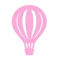 ZESTAW MAXI FRONTÓW BALON KOSZOWY FILCOWY RÓŻOWY 51x35cm 3szt