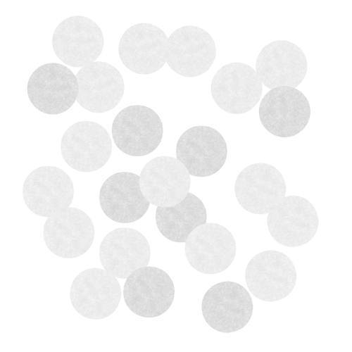 ZESTAW FRONTÓW KROPKI FILCOWE BIAŁE 24szt