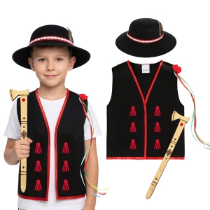 ZESTAW GÓRAL CZARNY 116-128 3el