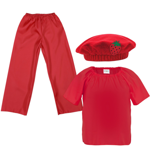 ZESTAW TRUSKAWKA CZERWONY 146-158 3el