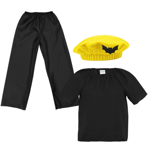 ZESTAW BATMAN ŻÓŁTO-CZARNY 98-110 3el