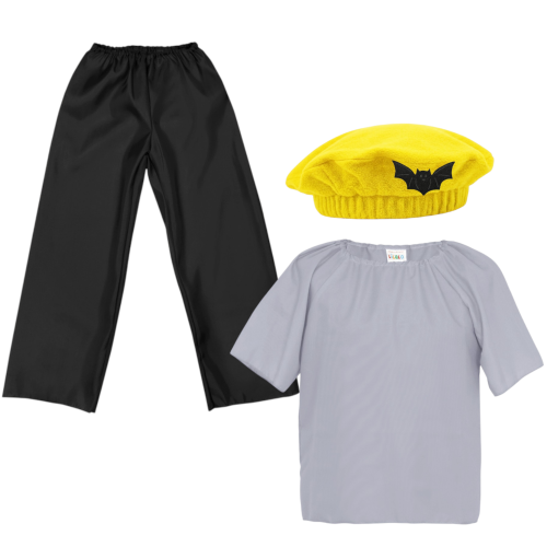 ZESTAW BATMAN SZARO-CZARNY 116-128 3el