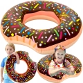 KOŁO DMUCHANE DONUT BRĄZOWE PLAŻOWE PĄCZEK