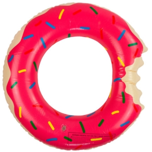 KOŁO DMUCHANE PLAŻOWE PĄCZEK DONUT RÓŻOWE