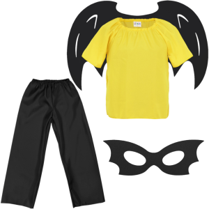 ZESTAW BATMAN CZARNO-ŻÓŁTY 116-128 4el