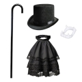 ZESTAW DRACULA CZARNY 4el