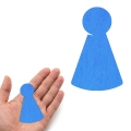 FRONT PIONEK DO GRY FILCOWY NIEBIESKI 3,5x6cm