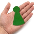 FRONT PIONEK DO GRY FILCOWY ZIELONY 3,5x6cm