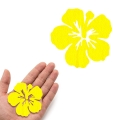 FRONT KWIATEK HIBISKUS FILCOWY ŻÓŁTY 6x5,5cm