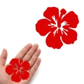 FRONT KWIATEK HIBISKUS FILCOWY CZERWONY 6x5,5cm