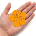 FRONT KWIATEK HIBISKUS FILCOWY POMARAŃCZOWY 6x5,5cm