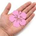 FRONT KWIATEK HIBISKUS FILCOWY RÓŻOWY 6x5,5cm