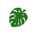 FRONT LIŚĆ MONSTERA FILCOWY ZIELONY 6,5x5cm