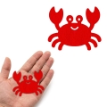 FRONT KRAB FILCOWY CZERWONY 6,5x5,5cm