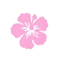 ZESTAW FRONTÓW KWIATEK HIBISKUS FILCOWE RÓŻOWE 6x5,5cm 6szt