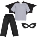 ZESTAW BATMAN SZARO-CZARNY 134-140 4el