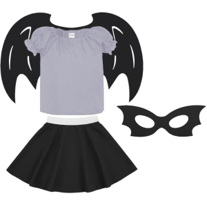 ZESTAW BATMAN SZARO-CZARNY 116-128 4el
