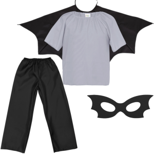 ZESTAW BATMAN SZARO-CZARNY 116-128 4el