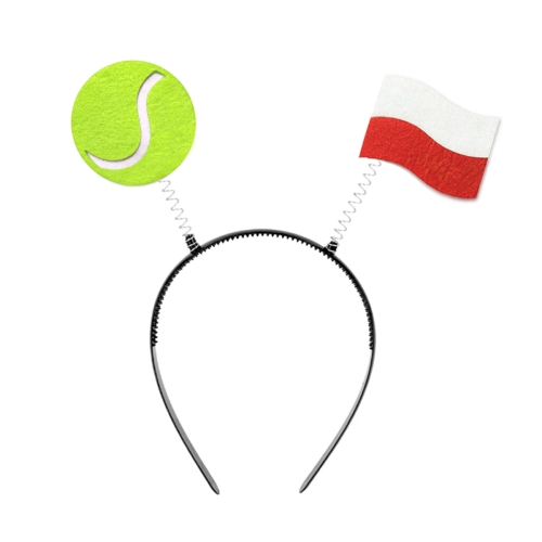 OPASKA FLAGA POLSKI PIŁKA TENISOWA FILCOWA