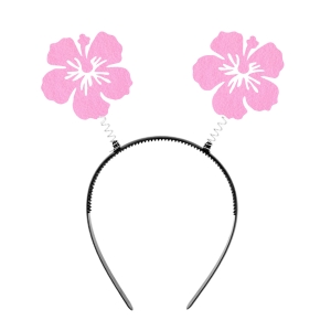 OPASKA KWIATKI HIBISKUS FRONT FILCOWA RÓŻOWA