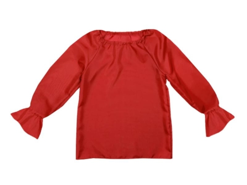 KOSZULA Z MANKIETAMI CZERWONA 134-140