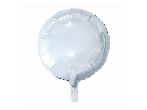 BALON OKRĄGŁY BIAŁY 18'' 46cm