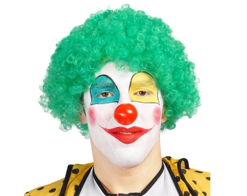 PERUKA KRÓTKA AFRO ZIELONA