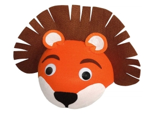 CZAPKA LEW RUCHOME OCZY POMARAŃCZOWA