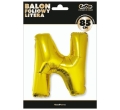 BALON LITERA N ZŁOTY 34'' 86cm