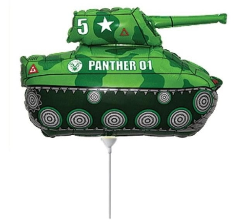 BALON CZOŁG ZIELONY 14'' 36cm