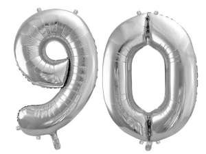 BALONY 90 SREBRNE 34'' 2szt