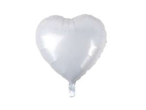 BALON GODAN SERCE BIAŁY 18'' 46cm