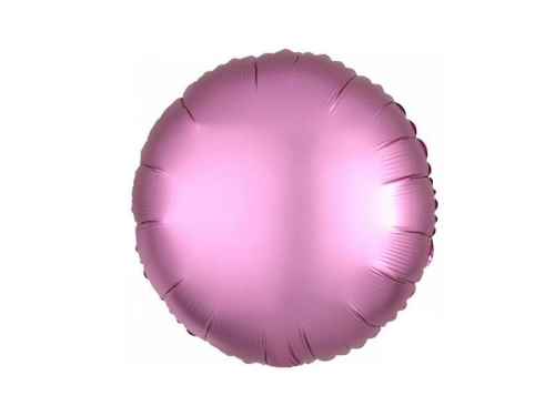BALON OKRĄGŁY SATYNOWY J.RÓŻ 17'' 43cm