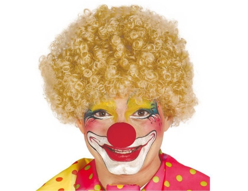 PERUKA KRÓTKA AFRO BLOND