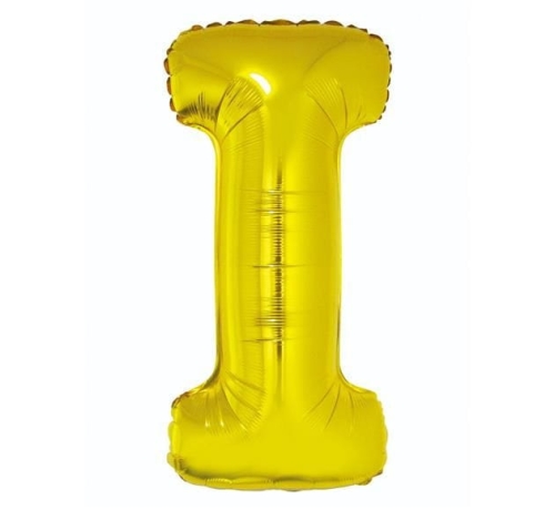 BALON LITERA I ZŁOTY 34'' 86cm