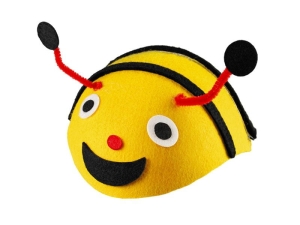 CZAPKA PSZCZÓŁKA FILCOWA ŻÓŁTA